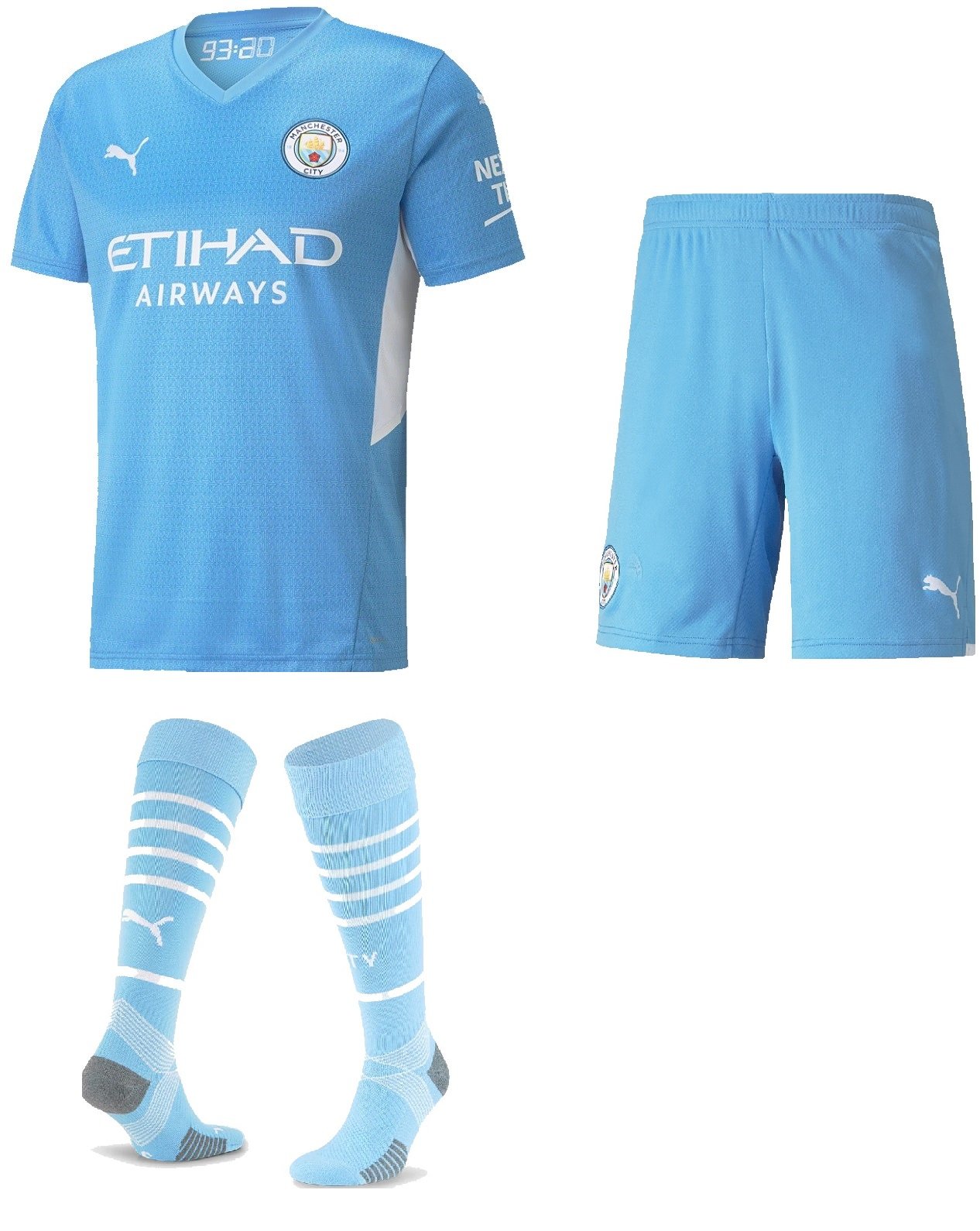 Kit adulto I Manchester City 2021 2022 Puma oficial